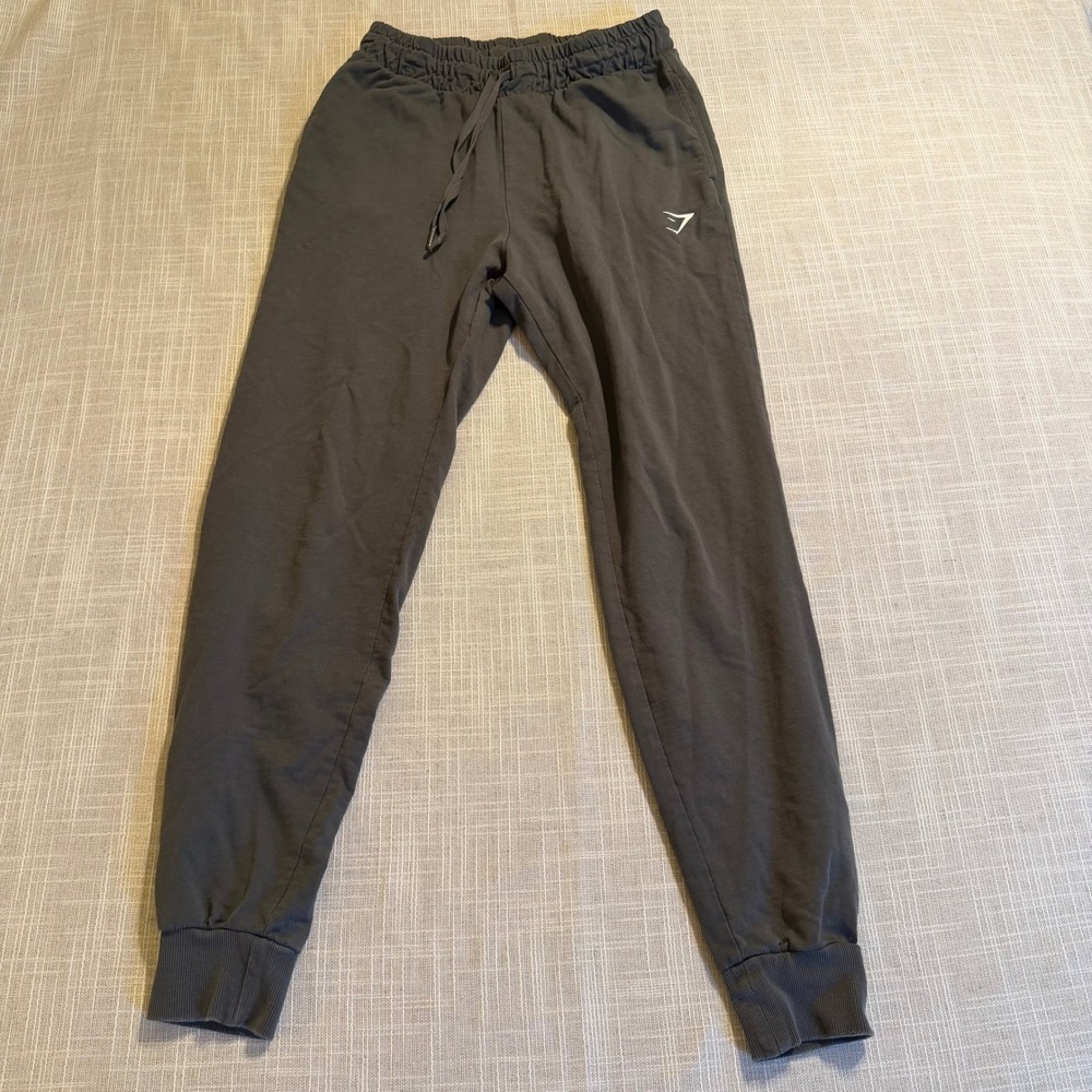 Gymshark Womens Training Joggers Charcoal Grey Drawstring Sweatpants Small